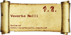 Veverka Nelli névjegykártya